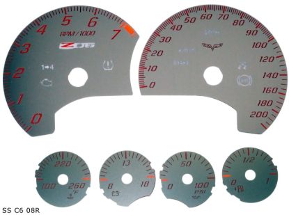 Picture of US Speedo Instrument Cluster Gauge Face Kit - SSC608RK