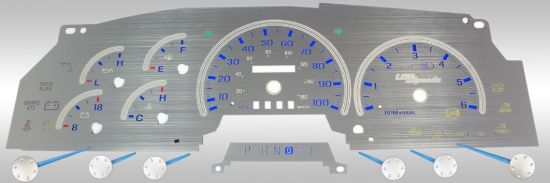 Picture of US Speedo Instrument Cluster Gauge Face Kit - SSF00B