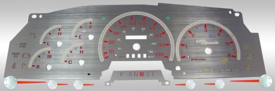 Picture of US Speedo Instrument Cluster Gauge Face Kit - SSF00R