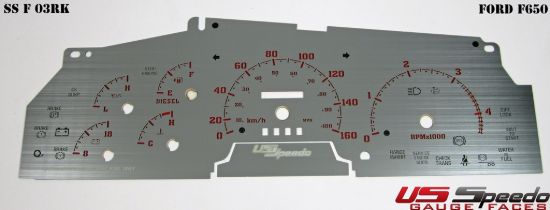 Picture of US Speedo Instrument Cluster Gauge Face Kit - SSF03RK