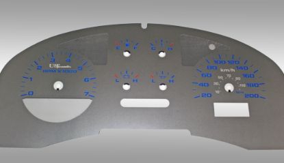 Picture of US Speedo Instrument Cluster Gauge Face Kit - SSF04BK