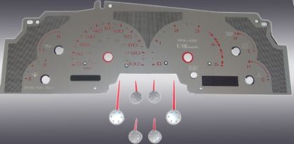 Picture of US Speedo Instrument Cluster Gauge Face Kit - SSF08R