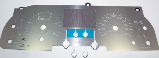 Picture of US Speedo Instrument Cluster Gauge Face Kit - SSF09W