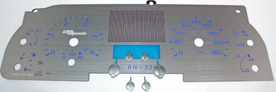 Picture of US Speedo Instrument Cluster Gauge Face Kit - SSF10BK