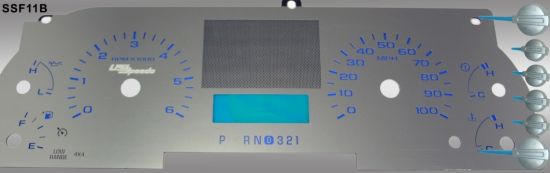 Picture of US Speedo Instrument Cluster Gauge Face Kit - SSF11B