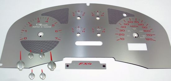 Picture of US Speedo Instrument Cluster Gauge Face Kit - SSF14R