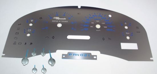 Picture of US Speedo Instrument Cluster Gauge Face Kit - SSF15BK