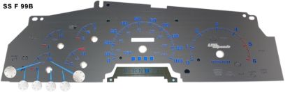 Picture of US Speedo Instrument Cluster Gauge Face Kit - SSF99B