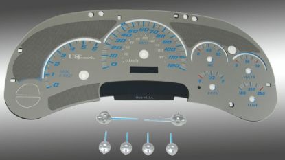Picture of US Speedo Instrument Cluster Gauge Face Kit - SSGM01B