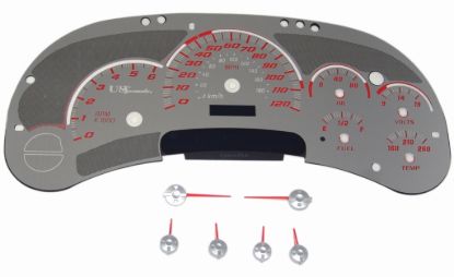 Picture of US Speedo Instrument Cluster Gauge Face Kit - SSGM01R