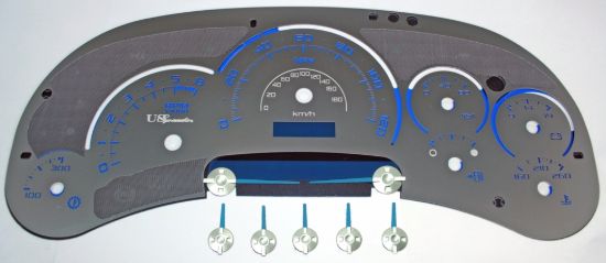 Picture of US Speedo Instrument Cluster Gauge Face Kit - SSGM05B