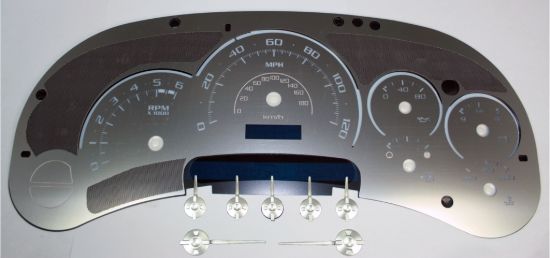Picture of US Speedo Instrument Cluster Gauge Face Kit - SSGM06W
