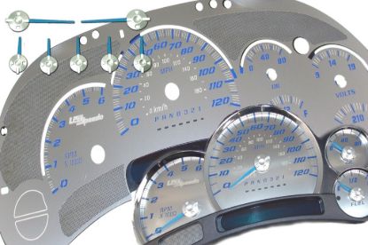 Picture of US Speedo Instrument Cluster Gauge Face Kit - SSGM11B