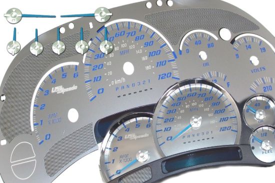 Picture of US Speedo Instrument Cluster Gauge Face Kit - SSGM11B