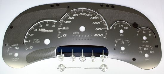 Picture of US Speedo Instrument Cluster Gauge Face Kit - SSGM12KW