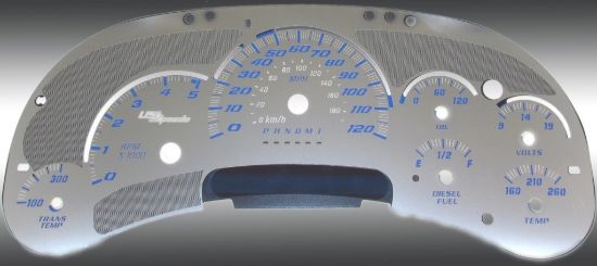 Picture of US Speedo Instrument Cluster Gauge Face Kit - SSGM13B