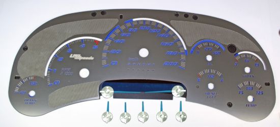 Picture of US Speedo Instrument Cluster Gauge Face Kit - SSGM13KB