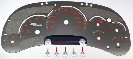 Picture of US Speedo Instrument Cluster Gauge Face Kit - SSGM13KR
