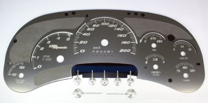 Picture of US Speedo Instrument Cluster Gauge Face Kit - SSGM13W