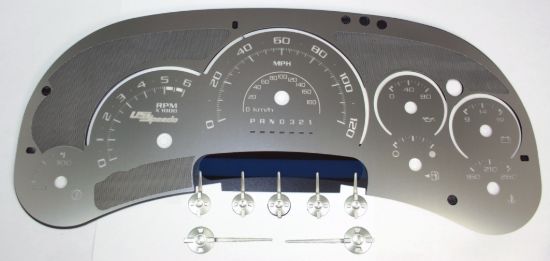 Picture of US Speedo Instrument Cluster Gauge Face Kit - SSGM15W