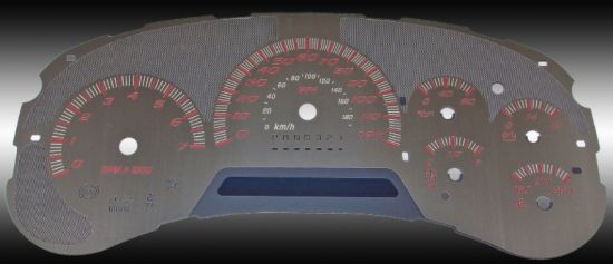 Picture of US Speedo Instrument Cluster Gauge Face Kit - SSGM21R