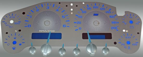 Picture of US Speedo Instrument Cluster Gauge Face Kit - SSGM27BK