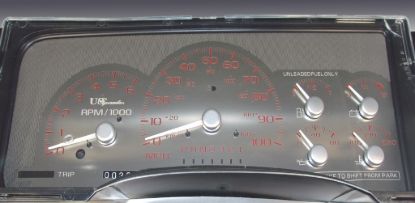 Picture of US Speedo Instrument Cluster Gauge Face Kit - SSGM998R