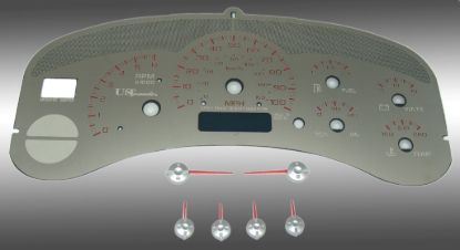Picture of US Speedo Instrument Cluster Gauge Face Kit - SSGM99R