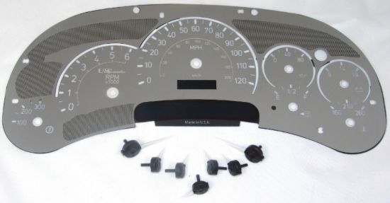 Picture of US Speedo Instrument Cluster Gauge Face Kit - SSH201W