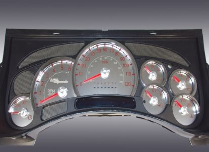 Picture of US Speedo Instrument Cluster Gauge Face Kit - SSH211R