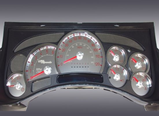 Picture of US Speedo Instrument Cluster Gauge Face Kit - SSH211R