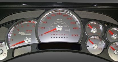 Picture of US Speedo Instrument Cluster Gauge Face Kit - SSH211RK