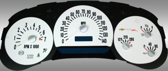 Picture of US Speedo Instrument Cluster Gauge Face Kit - SSR050