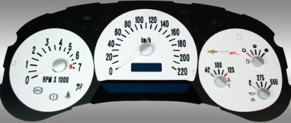 Picture of US Speedo Instrument Cluster Gauge Face Kit - SSR050K