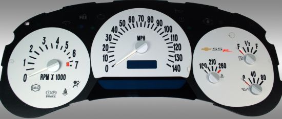Picture of US Speedo Instrument Cluster Gauge Face Kit - SSR052