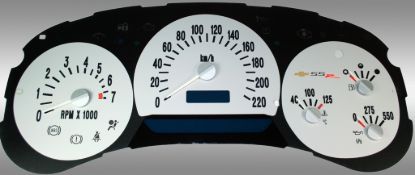 Picture of US Speedo Instrument Cluster Gauge Face Kit - SSR052K