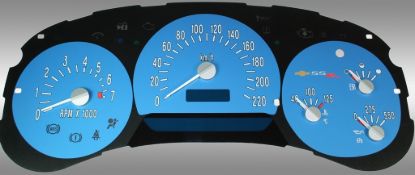 Picture of US Speedo Instrument Cluster Gauge Face Kit - SSR054K