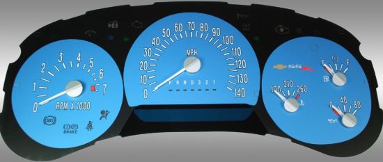 Picture of US Speedo Instrument Cluster Gauge Face Kit - SSR064