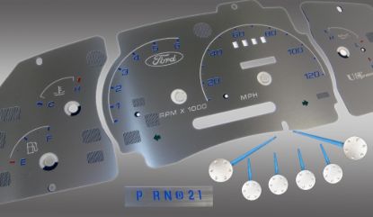 Picture of US Speedo Instrument Cluster Gauge Face Kit - SSRAN03B