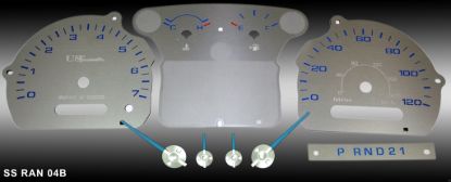 Picture of US Speedo Instrument Cluster Gauge Face Kit - SSRAN04B