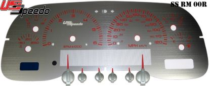 Picture of US Speedo Instrument Cluster Gauge Face Kit - SSRM00R