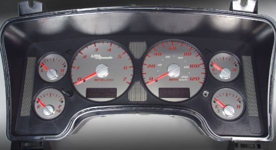 Picture of US Speedo Instrument Cluster Gauge Face Kit - SSRM01R