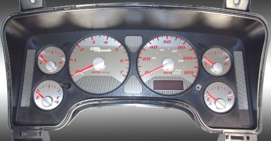 Picture of US Speedo Instrument Cluster Gauge Face Kit - SSRM11R