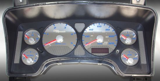 Picture of US Speedo Instrument Cluster Gauge Face Kit - SSRM13B
