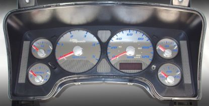 Picture of US Speedo Instrument Cluster Gauge Face Kit - SSRM13BK