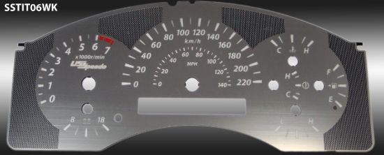 Picture of US Speedo Instrument Cluster Gauge Face Kit - SSTIT06WK