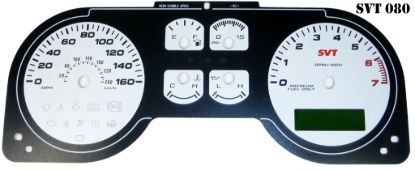 Picture of US Speedo Instrument Cluster Gauge Face Kit - SVT080