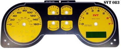 Picture of US Speedo Instrument Cluster Gauge Face Kit - SVT083