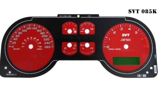 Picture of US Speedo Instrument Cluster Gauge Face Kit - SVT085K