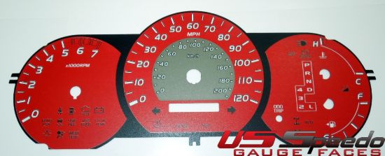 Picture of US Speedo Instrument Cluster Gauge Face Kit - TAC065